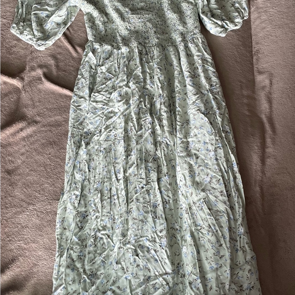 Floral Smocked Maxi Dress